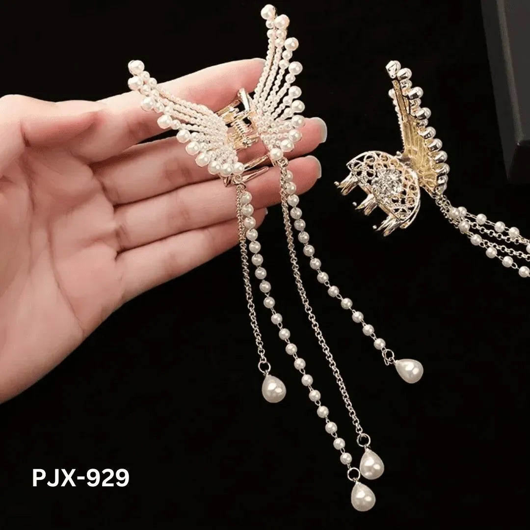 Trendy Zircon Butterfly Hair Claw (PJX-929)