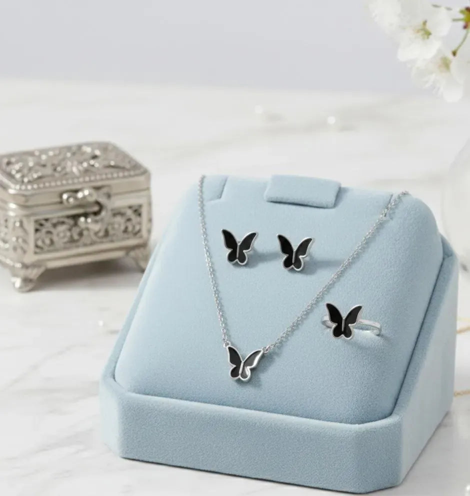 Butterfly korean Necklace Set ZHE-901