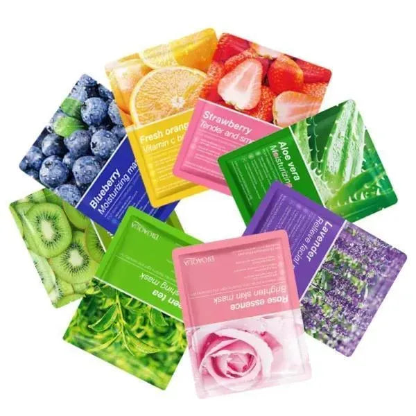 Whitening Face Sheet Mask Set of 3 Multicolor
