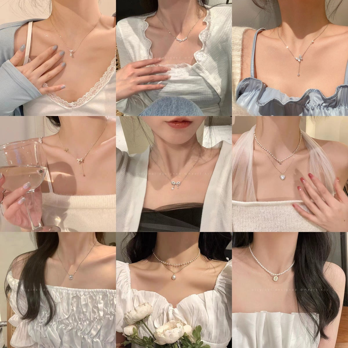 Summer Pearl Necklace Women Luxury Daily Wear Trendy