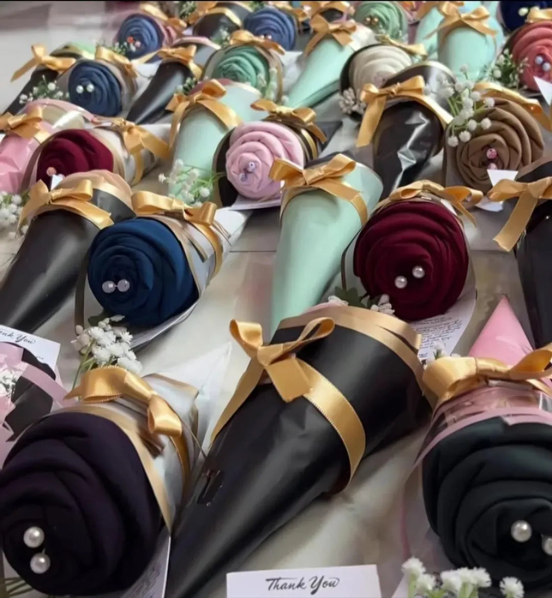 Multicolor Chiffon Stoler 2-in-1 with Hijab Pins